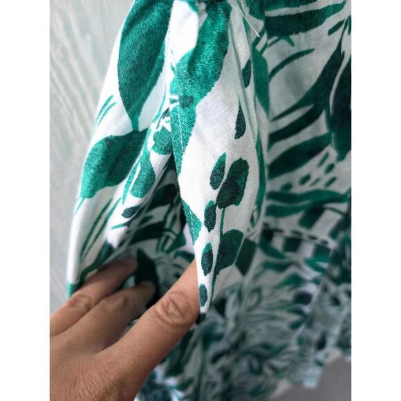 Lands' End 100% Linen Tropical Sleeveless Midi Dress Pockets Plus Size 2X 20-22W - Picture 4 of 8